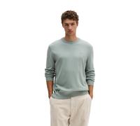 Rundhalspullover MARC O'POLO "aus softem Bio-Bauwoll-Schurwoll-Mix", Herren, Gr. XL, grün (faded mint), Obermaterial: 54% Baumwolle, 29% Schurwolle, 17% Polyamid, unifarben, Rundhals, Pullover Rundhal