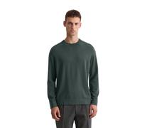 Rundhalspullover MARC O'POLO "aus weicher Merinowolle", Herren, Gr. XXL, mangrove, Obermaterial: 100% Schurwolle, unifarben, Rundhals, Pullover Rundhalspullover (63664600-XXL) mangrove