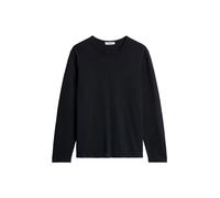 Rundhalspullover MARC O'POLO DENIM "aus reiner Bio-Baumwolle", Herren, Gr. XL, schwarz navy, Obermaterial: 100% Baumwolle, unifarben, Rundhals, Pullover Rundhalspullover (81305517-XL) schwarz navy