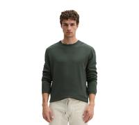 Rundhalspullover MARC O'POLO "aus reiner Bio-Baumwolle", Herren, Gr. M, mangrove, Obermaterial: 100% Baumwolle, unifarben, Rundhals, Pullover Rundhalspullover (79258553-M) mangrove