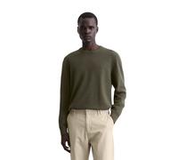 Rundhalspullover MARC O'POLO, Herren, Gr. XXL, grün (neverland iron), Strick, Obermaterial: 100% Baumwolle, casual, Rundhals, Langarm Bündchen, Pullover, in Piqué-Struktur (51664233-XXL) neverland iro