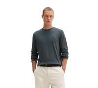 Rundhalspullover MARC O'POLO, Herren, Gr. XXL, peppercorn grau, Strick, Obermaterial: 95% Baumwolle, 5% Kaschmir, regular fit normal, Rundhals, Rollkante, Pullover Rundhalspullover, regular aus Bio-Ba