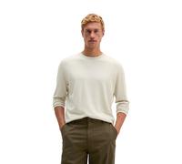 Rundhalspullover MARC O'POLO "mit flauschiger Yakwolle", Herren, Gr. XL, grau silk, Obermaterial: 85% Baumwolle, 15% Yak, unifarben, Rundhals, Pullover Rundhalspullover (83455350-XL) grau silk