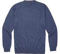 Rundhalspullover MARVELIS, Herren, Gr. XL, rauchblau, Strick, Obermaterial: 100% Schurwolle, regular fit normal, Rundhals, Rippbündchen, Pullover Rundhalspullover (27226149-XL) rauchblau