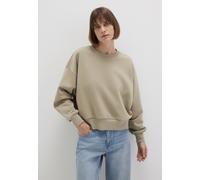 Rundhalspullover MAVI "CREW NECK SWEATSHIRT", Damen, Gr. L, silber (silber sage), Stoff, 67% Baumwolle, 33% Polyester, lässig geschnitten normal, Rundhals, Pullover, Sweatshirt cropped (89658438-L) si