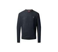 Rundhalspullover MCS "MCS Pullover Adrian", Herren, Gr. 3XL, navy melange, Obermaterial: 80% Wolle, 20% Polyester, Pullover Rundhalspullover (79485435-XXXL) navy melange