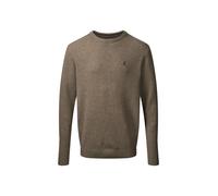 Rundhalspullover MCS "MCS Pullover Adrian", Herren, Gr. L, braun melange, Obermaterial: 80% Wolle, 20% Polyester, Pullover Rundhalspullover (99244565-L) braun melange