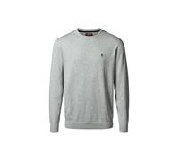 Rundhalspullover MCS "MCS Pullover Ellison", Herren, Gr. XL, grau melange, Obermaterial: 100% Baumwolle, Pullover Rundhalspullover (96444803-XL) grau melange