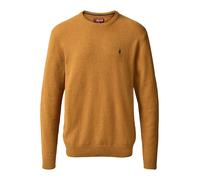 Rundhalspullover MCS "MCS Pullover Adrian", Herren, Gr. XXL, leather braun melange, Obermaterial: 80% Wolle, 20% Polyester, Pullover Rundhalspullover (90225911-XXL) leather braun melange