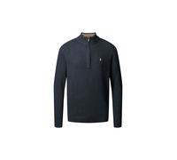 Rundhalspullover MCS "MCS Pullover MCAxel", Herren, Gr. XL, grau (navy melange), Obermaterial: 80% Wolle, 20% Polyester, Pullover Rundhalspullover (18902957-XL) navy melange