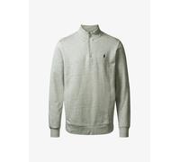 Rundhalspullover MCS "MCS sweatshirt with half-zip MCClement", Herren, Gr. XL, grau (mélange), Obermaterial: 100% Baumwolle, Pullover Rundhalspullover (56263754-XL) mélange