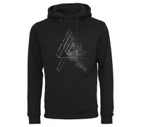 Rundhalspullover MERCHCODE "Merchcode Herren Linkin Park Logo Hoody", Herren, Gr. L, schwarz, 65% Baumwolle, 35% Polyester, unifarben, normal, ohne Ausschnitt, Pullover Rundhalspullover (99812732-L) s