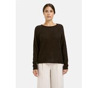 Rundhalspullover MILANO ITALY, Damen, Gr. XL, mocca, Feinstrick, Material: 30% Polyacryl, 29% Polyamid, 22% Alpaka, 14% Poyester, 5% Wolle, unifarben, regular fit normal, Rundhals, Raglanärmel Rippbün