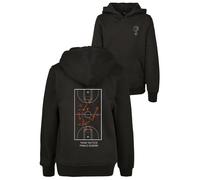 Rundhalspullover MISTERTEE "MisterTee Herren Kids Team Tactics Hoody", Jungen, Gr. 134/140, schwarz, 65% Baumwolle, 35% Polyester, unifarben, normal, ohne Ausschnitt, Pullover Rundhalspullover (177939