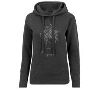 Rundhalspullover MISTERTEE "MisterTee Herren Ladies One Line Fruit Hoody", Damen, Gr. M, grau (charcoal), 60% Baumwolle, 40% Polyester, unifarben, normal, U-Boot-Ausschnitt, Pullover Rundhalspullover