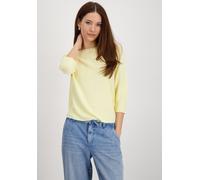 Rundhalspullover MONARI, Damen, Gr. 44, mango sorbet, Strick, Obermaterial: 100% Viskose, clean, unifarben, regular fit normal, Rundhals, Raglanärmel gerader Abschluss, Pullover Rundhalspullover, mit