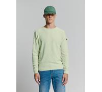 Rundhalspullover NO EXCESS "No Excess Pullover mit Rundhalsausschnitt", Herren, Gr. S, grün (mint), 100% baumwolle, Pullover Rundhalspullover (98260911-S) mint