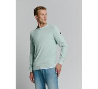 Rundhalspullover NO EXCESS "No Excess Pullover mit Rundhalsausschnitt", Herren, Gr. XXL, blau (pastellblau), 100% baumwolle, Pullover Rundhalspullover (27057509-XXL) pastellblau