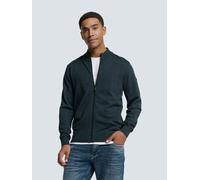 Rundhalspullover NO EXCESS "No Excess Zweifarbige Strickjacke von Timeless Basics", Herren, Gr. XL, blau (dunkelblau), 34% Cotton, 34% Viscose, 32% Polyester, Pullover Rundhalspullover (96539129-XL) d