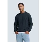 Rundhalspullover NO EXCESS "No Excess Zweifarbiger Pullover von Timeless Basics", Herren, Gr. M, blau (dunkelblau), 34% Cotton, 34% Viscose, 32% Polyester, Pullover Rundhalspullover (54894313-M) dunke