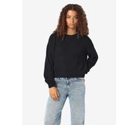Rundhalspullover NOISY MAY "NMMAYSA L/S O-NECK KNIT NOOS", Damen, Gr. S, schwarz, Strick, Obermaterial: 50% Baumwolle, 50% Polyacryl, unifarben, regular fit taillenbedeckt, Rundhals, Rippstrickbündche