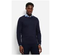 OLYMP Pullover Herren Regular Fit Rundhals blau, L