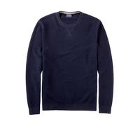 Rundhalspullover OLYMP "OLYMP Strick Casual", Damen, Gr. 4XL, blau (marine), Obermaterial: 100% Baumwolle, schmal, Rundhals, Pullover Rundhalspullover, mit modischem Strukturmuster (70070662-4XL) mari