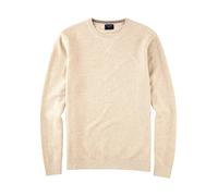 OLYMP Herren Pullover Rundhals Casual.Strick,Struktur,Regular fit,Hellbeige 20,L