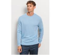 OLYMP Herren Pullover Rundhals Casual.Strick,Single Jersey,978 Knit Regular fit,hellblau 10,S