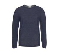 Rundhalspullover OLYMP "OLYMP Strick Casual", Herren, Gr. S, blau (marine), Obermaterial: 100% Baumwolle, schmal, Rundhals, Pullover Rundhalspullover, Crew Neck (29762228-S) marine