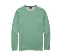 Rundhalspullover OLYMP "OLYMP Strick Casual", Herren, Gr. XXL, grün (smaragd), Obermaterial: 100% Baumwolle, schmal, Rundhals, Pullover Rundhalspullover, Crew Neck (29493534-XXL) smaragd