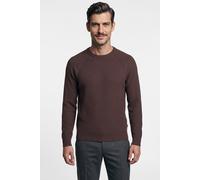 Strickpullover OLYMP "OLYMP Level Five Strick, Pullover Rundhals", Herren, Gr. M, bordeaux, 89% Baumwolle, 11% Polyamid, Pullover Strickpullover (63612308-M) bordeaux