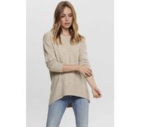 ONLY Damen Warmer Strick Pullover | Langarm Rundhals Knitted Sweater | Lockerer Stretch Jumper ONLNANJING, Farben:Hellbraun, Größe:S