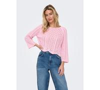 ONLY Damen Onlnola Life 3/4 Pullover Knt Noos, Candy Pink, S