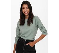 ONLY Damen Basic Strickpullover | Einfarbiger Knitted Stretch Sweater | Langarm Rundhals Shirt ONLRICA, Farben:Mint, Größe:38