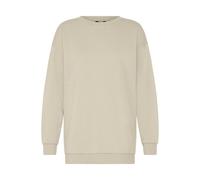 Rundhalspullover OXMO "Rundhalspullover OXHillary", Damen, Gr. S, beige (oyster), Obermaterial: 80% Polyester PES. 20% Baumwolle CO., Pullover Rundhalspullover (34517954-S) oyster