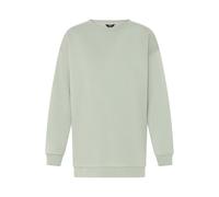 Rundhalspullover OXMO "Rundhalspullover OXHillary", Damen, Gr. XXL, gelb (limestone), Obermaterial: 80% Polyester PES. 20% Baumwolle CO., Pullover Rundhalspullover (79302136-XXL) limestone