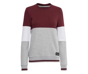 Rundhalspullover OXMO "Sweatpullover OXOmaya", Damen, Gr. M, rot (wine rot), Obermaterial: 80% Polyester PES. 20% Baumwolle CO., Pullover Rundhalspullover (66791228-M) wine rot