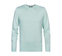 Rundhalspullover PETROL INDUSTRIES, Damen, Gr. M (38), cool mint, Feinstrick, Obermaterial: 50% Baumwolle, 50% Polyacryl, regular fit hüftbedeckend, Rundhals, Bündchen, Pullover Rundhalspullover, Mate