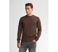 Rundhalspullover PETROL INDUSTRIES, Herren, Gr. 3XL, braun (mud), Strick, Obermaterial: 50% Baumwolle, 50% Polyacryl, regular fit hüftbedeckend, Rundhals, Bündchen, Pullover Rundhalspullover, Material