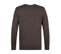 Rundhalspullover PETROL INDUSTRIES, Herren, Gr. L (40), cedar braun, Strick, Obermaterial: 50% Baumwolle, 50% Polyacryl, regular fit hüftbedeckend, Rundhals, Bündchen, Pullover Rundhalspullover, Mater