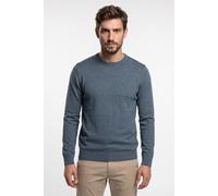 Rundhalspullover PETROL INDUSTRIES, Herren, Gr. M (38), blau (storm blau), Strick, Obermaterial: 50% Baumwolle, 50% Polyacryl, regular fit hüftbedeckend, Rundhals, Bündchen, Pullover Rundhalspullover,