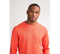 Rundhalspullover PETROL INDUSTRIES, Herren, Gr. M (38), fiery coral, Strick, Obermaterial: 50% Baumwolle, 50% Polyacryl, regular fit hüftbedeckend, Rundhals, Bündchen, Pullover Rundhalspullover, Mater