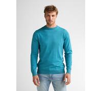 Rundhalspullover PETROL INDUSTRIES, Herren, Gr. XL (42), blau (iron blau), Strick, Obermaterial: 50% Baumwolle, 50% Polyacryl, regular fit hüftbedeckend, Rundhals, Bündchen, Pullover Rundhalspullover,