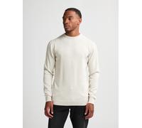 Rundhalspullover PETROL INDUSTRIES, Herren, Gr. XL, weiß (antique weiß melee), Feinstrick, Obermaterial: 50% Baumwolle, 50% Polyacryl, regular fit hüftbedeckend, Rundhals, Bündchen, Pullover Rundhalsp