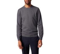 Rundhalspullover PIERRE CARDIN "Strick RH", Damen, Gr. 3XL, grau (granite gray), Strick, Obermaterial: 100% Baumwolle, meliert, klassisch, Rundhals, Pullover Rundhalspullover (25030435-XXXL) granite g