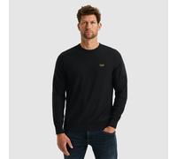 Rundhalspullover PME LEGEND, Herren, Gr. 3XL, schwarz, Web, Obermaterial: 100% Baumwolle, unifarben, regular fit normal, Rundhals, Rippbündchen, Pullover Rundhalspullover, mit Logo Stickerei (28259267