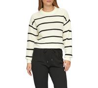 Strickpullover mit Ringeln XXL creme|schwarz 2158979.99G0.XXL