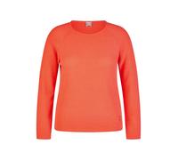 Rundhalspullover RABE, Damen, Gr. 38, koralle, Strick, Obermaterial: 60% Baumwolle, 40% Polyacryl, unifarben, regular fit normal, Rundhals, gerader Abschluss, Pullover Rundhalspullover (77752115-38) k
