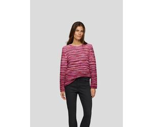 Rundhalspullover RABE, Damen, Gr. 40, rosa (malve), Strick, Obermaterial: 57% Polyacryl, 43% Baumwolle, Intarsienmuster, regular fit taillenbedeckt, Rundhals, Pullover Rundhalspullover, mit intarsien